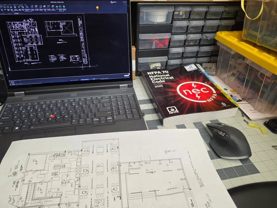 Dalbit Jogae — full electrical build-out + life-safety integration